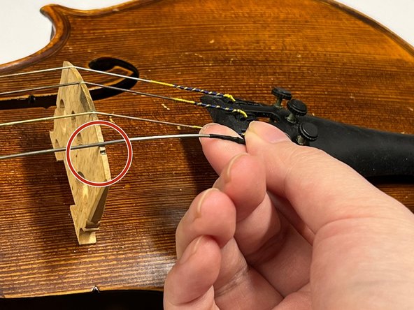 Viola String Replacement: step 5, image 2 of 2