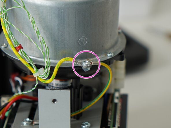 Kaffelogic Nano 7/LINK (A/B/C-N Serial) Roast Chamber Replacement, Disconnect the roast chamber earth: step 8, image 1 of 3
