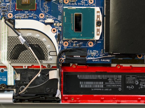 Upgrade the display panel and replace the display cable, Reconnect the display cable to the mother board (2 of 2): stap 0, afbeelding 3 van 3