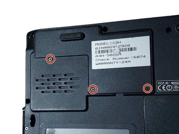 Asus A3H Thermal Paste Replacement, Opening the back panel.: crwdns2935265:01crwdnd2935265:02crwdnd2935265:03crwdne2935265:0