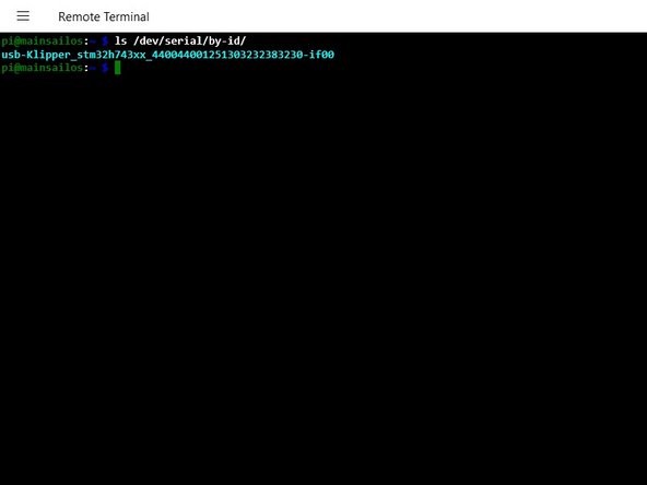 4. Installing Klipper on SKR3 EZ: crwdns2935265:010crwdnd2935265:02crwdnd2935265:02crwdne2935265:0