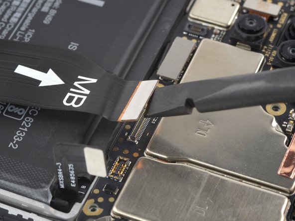 Xiaomi Redmi Note 10S Battery Replacement, Disconnect the daughterboard connection cable: crwdns2935265:022crwdnd2935265:02crwdnd2935265:03crwdne2935265:0