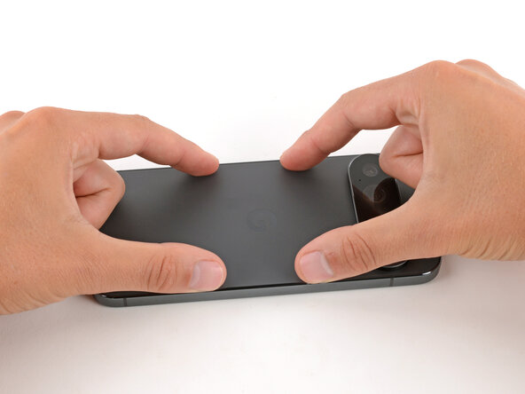 Google Pixel 10 Pro XL USB‑C Board Replacement, Install the back glass: 53 단계, 이미지 3개 중 2개