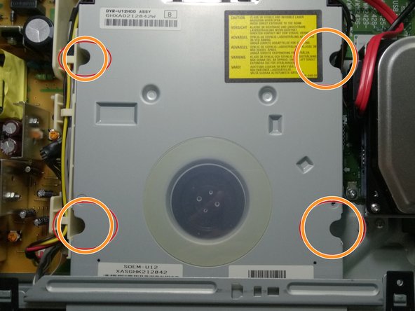 Sony RDR HX750 HX950 Disassembly, Remove DVD player: crwdns2935265:03crwdnd2935265:02crwdnd2935265:03crwdne2935265:0