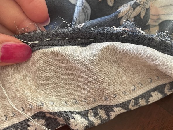 Repairing A Torn Skirt Ruffle: 7 단계, 이미지 2개 중 2개