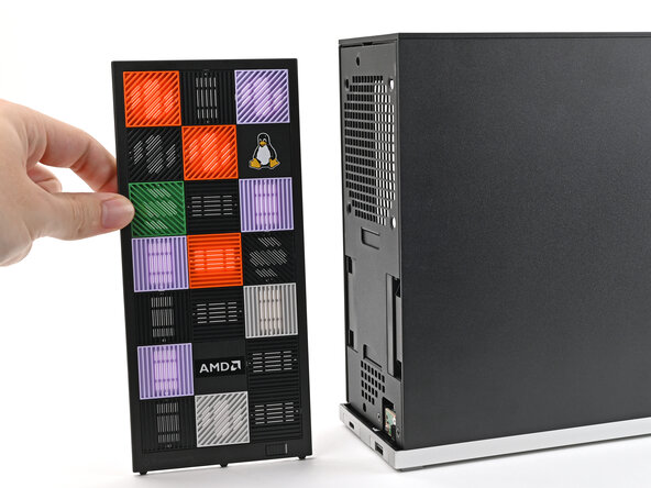 Framework Desktop Front Panel Replacement, Remove the Front Panel: crwdns2935265:01crwdnd2935265:03crwdnd2935265:03crwdne2935265:0