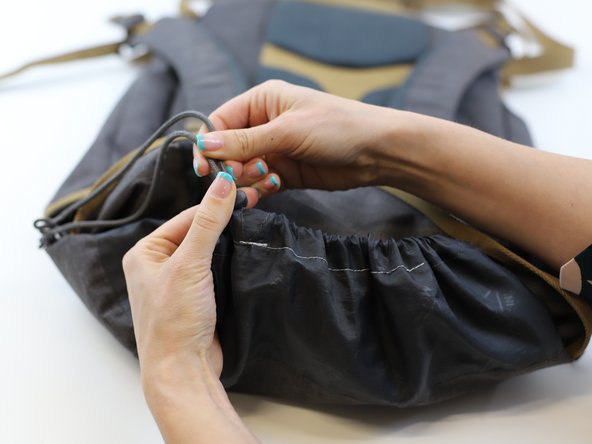 How to Repair a Broken Drawstring Tunnel in a Backpack, Finished and ready!: crwdns2935265:06crwdnd2935265:02crwdnd2935265:03crwdne2935265:0