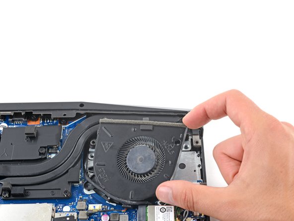 Lenovo Legion Y7000P Hinge Cover Replacement, Remove the left fan: crwdns2935265:015crwdnd2935265:02crwdnd2935265:03crwdne2935265:0