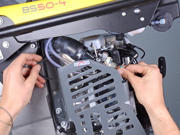 Wacker 4-Stroke Rammer BS504AS REV 101 (2019) Petcock Replacement, De-route the wires: crwdns2935265:04crwdnd2935265:02crwdnd2935265:03crwdne2935265:0