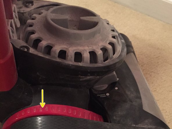 Eureka Airspeed Exact Pet Bagless Upright Vacuum Power Switch Replacement, Remove red wheel frame: crwdns2935265:07crwdnd2935265:02crwdnd2935265:02crwdne2935265:0