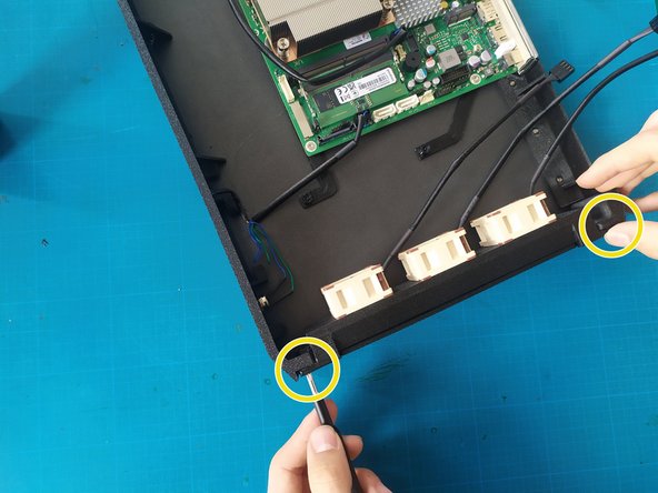 6- Montage PC Infinity, Installation manche à air Kontron: étape 23, image 2 de 3