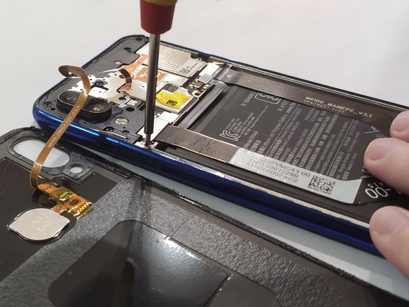 Xiaomi Redmi Note 7 Screen and Metal case Replacement, Removing cable protecting plates: step 8, image 2 of 3