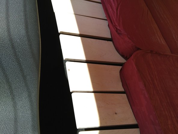 Build slatted frame in Citroen Spacetourer, Saw the slats: step 3, image 2 of 2