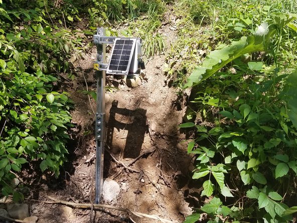 Depth Sensor Node Streambed Installation Procedure, Attaching node to two arms: step 10, image 3 of 3