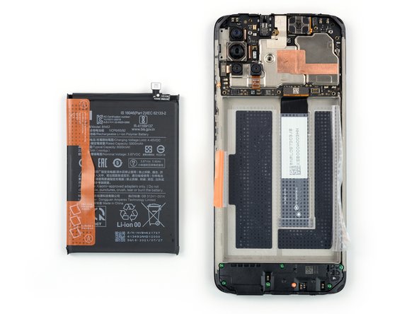 Xiaomi Redmi Note 9T Screen Replacement, Remove the battery: crwdns2935265:020crwdnd2935265:03crwdnd2935265:03crwdne2935265:0