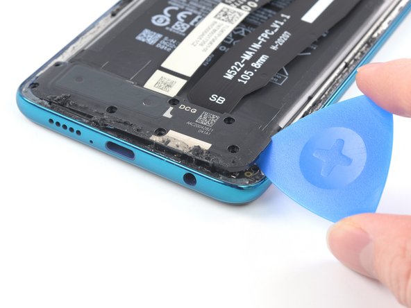 Xiaomi Redmi Note 9S Screen Replacement, Pry up the loudspeaker assembly: step 14, image 2 of 2