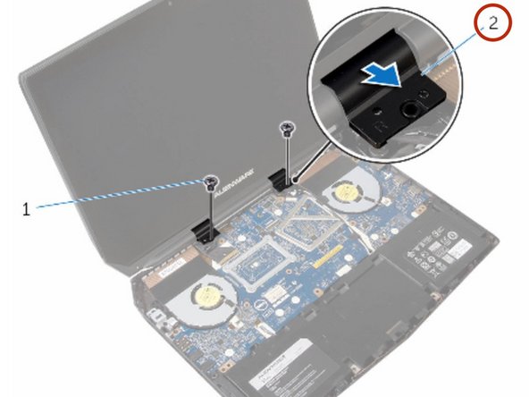 Dell Alienware 13 R2 Display Panel Replacement, Remove the Screws: crwdns2935265:039crwdnd2935265:02crwdnd2935265:02crwdne2935265:0