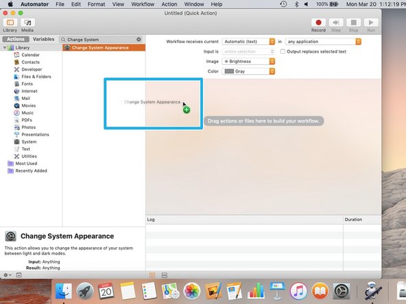 How to Create a Shortcut for System Appearance: crwdns2935265:010crwdnd2935265:02crwdnd2935265:02crwdne2935265:0