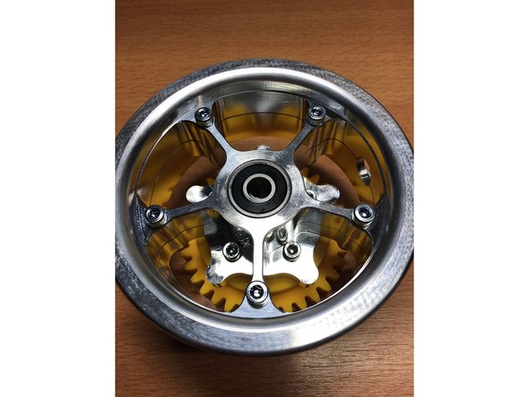 How to assembly FatBoy SS Mini Gear Drive, Attach wheel gear to wheel hub: crwdns2935265:09crwdnd2935265:03crwdnd2935265:03crwdne2935265:0