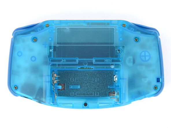 How to Reshell Your Game Boy Advance, Install the back shell screws: crwdns2935265:035crwdnd2935265:02crwdnd2935265:03crwdne2935265:0