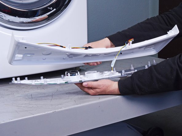 Whirlpool Dryer Control Panel Replacement, Remove the control panel unit: step 11, image 3 of 3