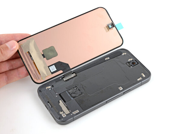 Google Pixel 9a Screen Replacement, Remove the remaining liner: crwdns2935265:035crwdnd2935265:02crwdnd2935265:03crwdne2935265:0