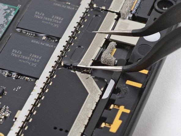 Microsoft Surface Pro X Volume Button Cable Replacement, Remove the rear camera shield: passo 73, immagine 2 di 2