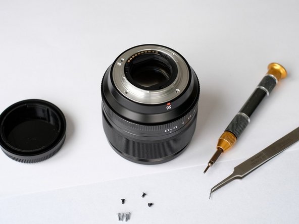 Fujinon XF 56mm F1.2 R lens Disassembly, Releasing contacts: step 3, image 2 of 3