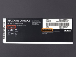 model number for xbox one s