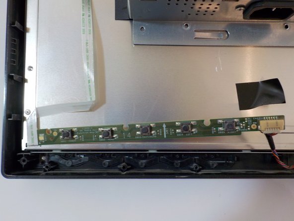 ThinkVision LT2452p Front panel button caps Fix, Removing the front panel button PCB: crwdns2935265:05crwdnd2935265:02crwdnd2935265:02crwdne2935265:0