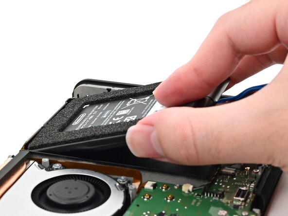 Nintendo Switch 2 Battery Replacement, Install the new battery: crwdns2935265:043crwdnd2935265:02crwdnd2935265:03crwdne2935265:0