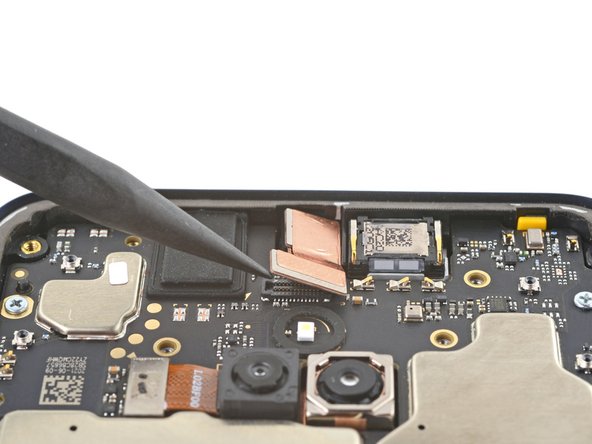 Motorola Moto G Play (2021) Front-Facing Camera Replacement, Remove the front-facing camera: step 12, image 2 of 3