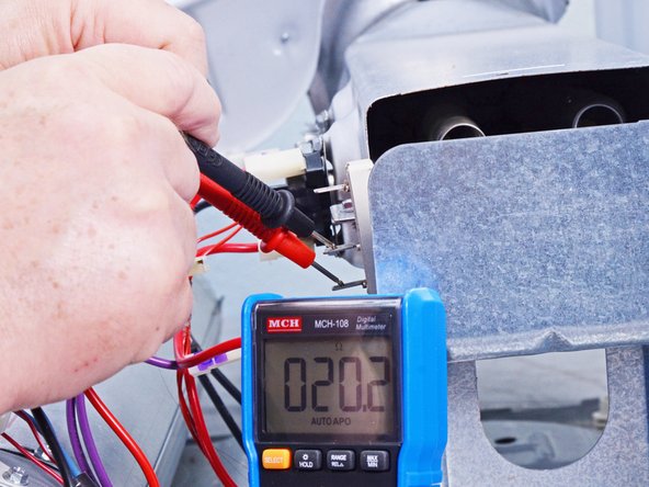 Whirlpool WED87HED Dryer Heating Element Testing and Replacement, Test the heating element: crwdns2935265:043crwdnd2935265:02crwdnd2935265:02crwdne2935265:0