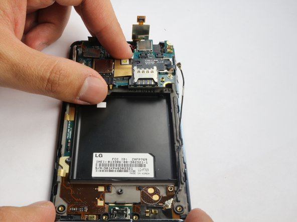 LG Optimus L9 P769 Rear Facing Camera Replacement, Lifting Motherboard from the Phone: crwdns2935265:04crwdnd2935265:02crwdnd2935265:03crwdne2935265:0