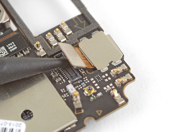 Motorola Moto E4 Plus Front-Facing Camera Replacement, Disconnect the front-facing camera: step 12, image 2 of 2