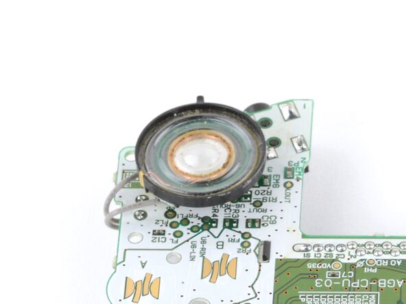 Game Boy Advance Speaker Replacement, Desolder the speaker wires: crwdns2935265:013crwdnd2935265:03crwdnd2935265:03crwdne2935265:0