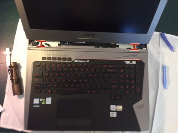 Asus ROG Laptop G752VL-DH71 RAM under keyboard Replacement, Keyboard removal: crwdns2935265:09crwdnd2935265:03crwdnd2935265:03crwdne2935265:0