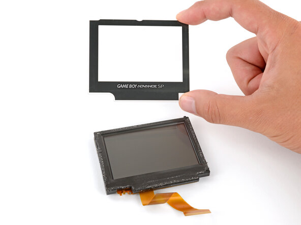 Nintendo Game Boy Advance SP Screen Lens Replacement, Remove the screen lens: crwdns2935265:030crwdnd2935265:03crwdnd2935265:03crwdne2935265:0