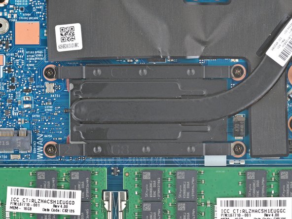 HP EliteBook 845 G8 Heat Sink Replacement, Unfasten the heat sink: crwdns2935265:010crwdnd2935265:02crwdnd2935265:02crwdne2935265:0