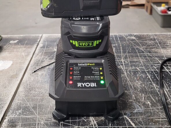 Ryobi One plus 18V Li-ion Battery (130501002) Technique, Ryobi Battery Will Not Charge: crwdns2935265:01crwdnd2935265:01crwdnd2935265:01crwdne2935265:0