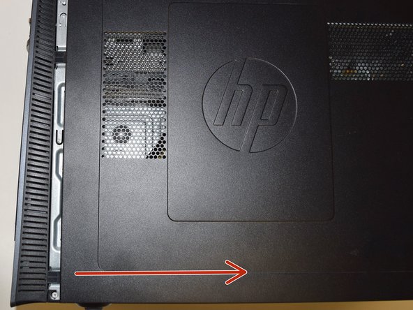 HP Pavilion Model H8-1202 RAM Replacement, Opening case: step 2, image 2 of 2