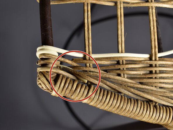 How To Fix A Wicker Chair Seat: step 5, image 3 of 3