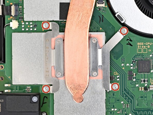 Nintendo Switch 2 Board Replacement, Remove the heat sink screws: crwdns2935265:035crwdnd2935265:01crwdnd2935265:02crwdne2935265:0