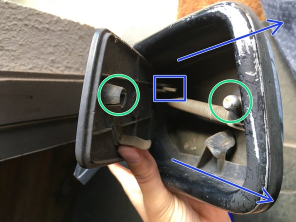 Mercedes Benz W123 Manual Mirror Disassembly, Remove the Crystal: crwdns2935265:04crwdnd2935265:02crwdnd2935265:03crwdne2935265:0