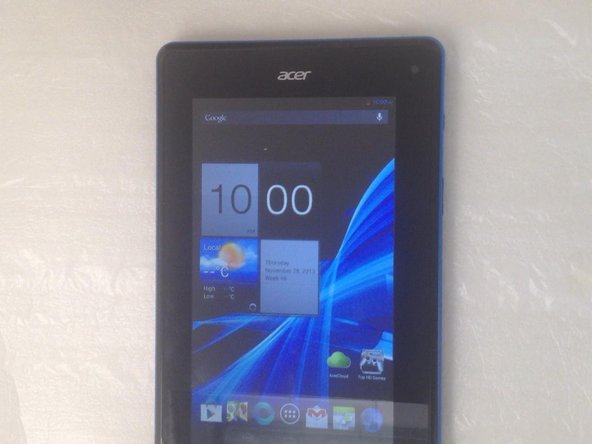 Acer Iconia Tab B1 Factory Hard Reset/Password Removal
