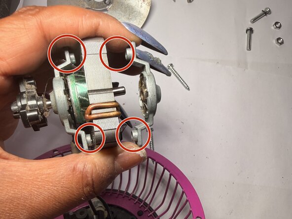 Room Essentials FE10-CP Fan Motor Replacement Guide: step 8, image 1 of 2