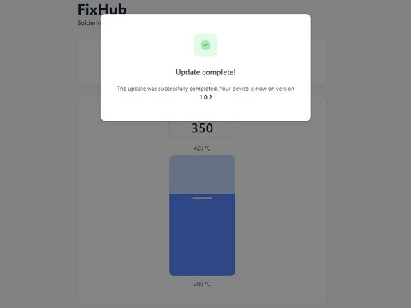 How to Use the FixHub Web Console, Firmware update: crwdns2935265:04crwdnd2935265:03crwdnd2935265:03crwdne2935265:0