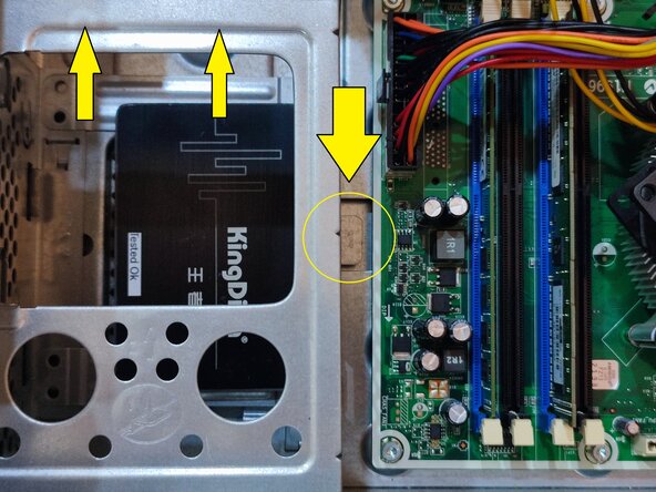 Hard Drive Replacement, Remove the hard drive bracket: step 3, image 1 of 1