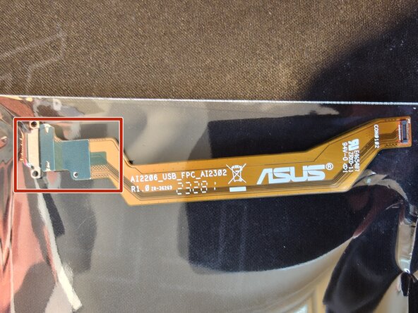 Asus Zenfone 10 Battery Replacement, Replace the USB-C port: step 6, image 2 of 2