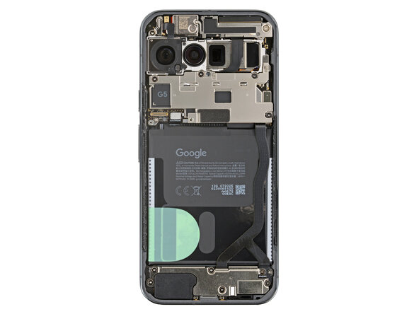 Google Pixel 10 Pro XL USB‑C Board Replacement, Remove the old back glass adhesive: 36 단계, 이미지 2개 중 2개
